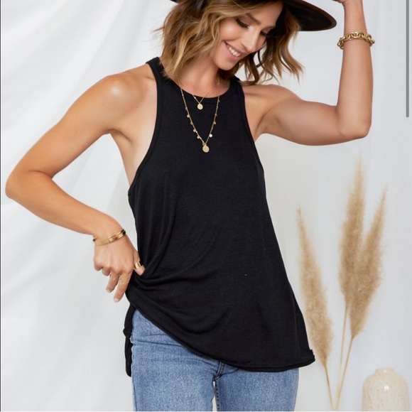Free People high neck ribbed tank - Picture 2 of 4